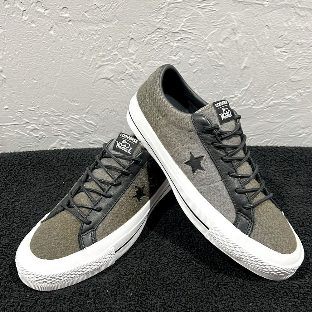 🔥🔥 CONVERSE One Star Woolrich Ox Wool Colab Sneakers Men 6.5 / Women 8.5 - NEW